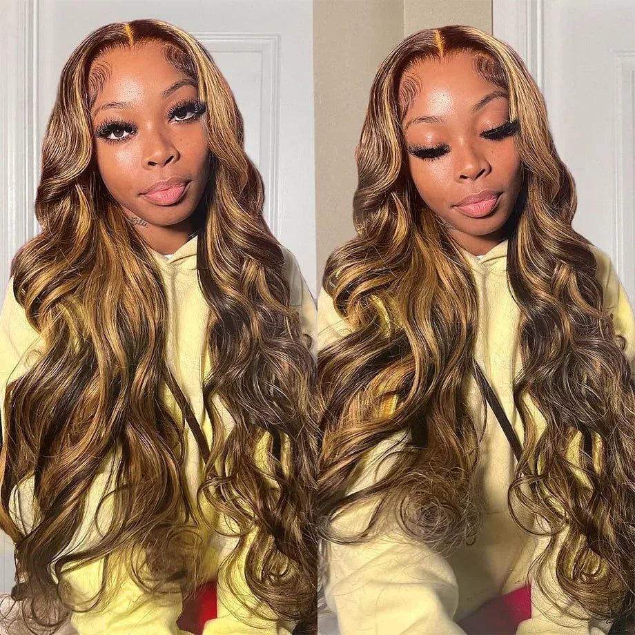 Ombre 13x4 HD Lace Front Wig – Honey Blonde Body Wave Human Hair