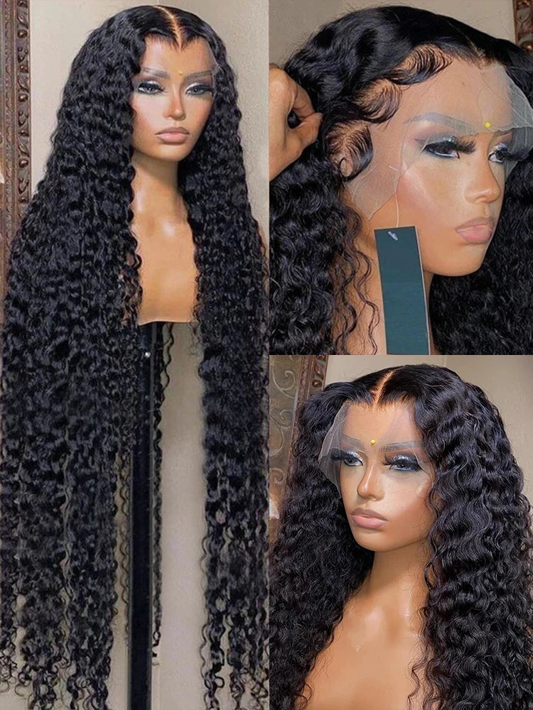 Deep Wave 13x4/13x6 HD Lace Front Human Hair Wig - 100% Natural