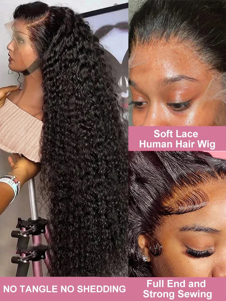 Self Love Product: 40-46" HD Loose Deep Wave Glueless Wig