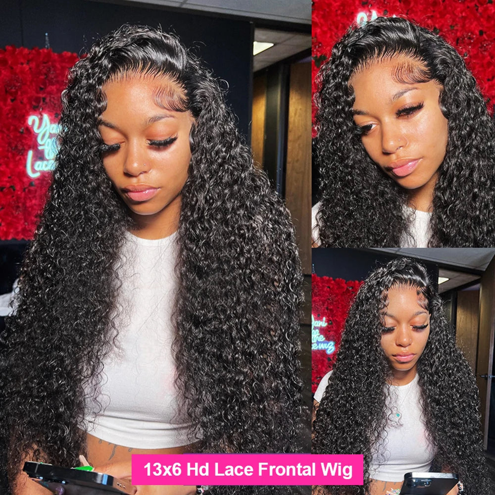 40" Deep Wave HD Lace Frontal Human Hair Wig - Self Love Product