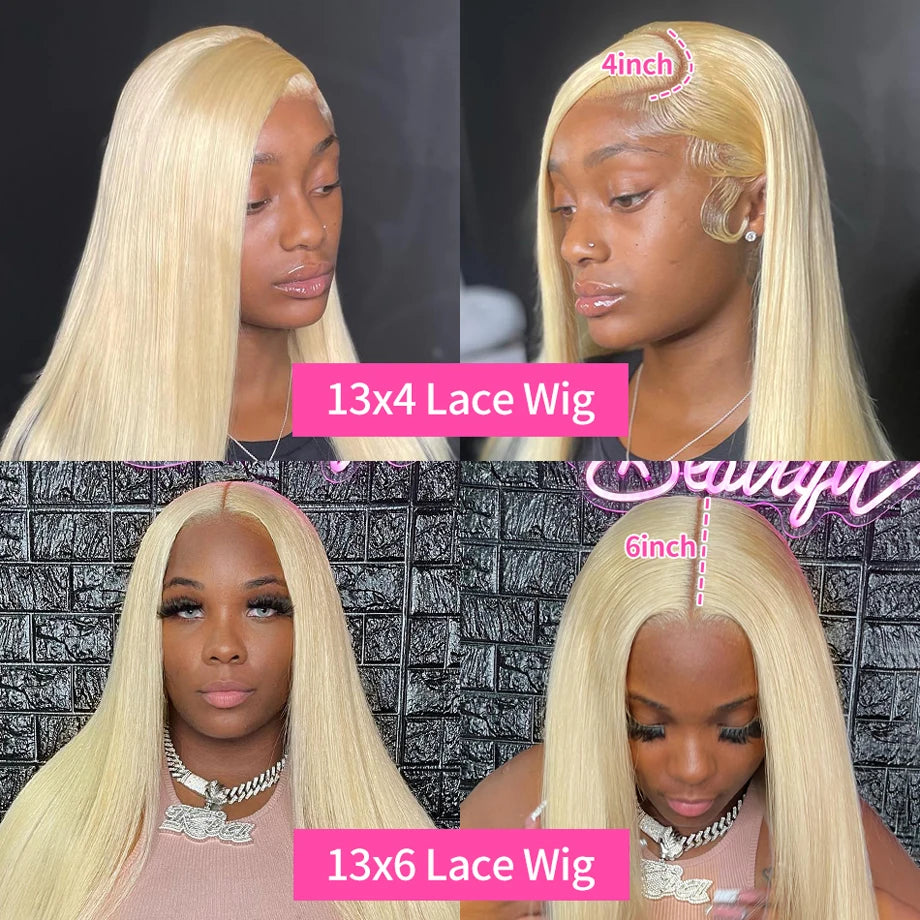 Shop Affordable Transparent Blonde Lace Front Human Hair Wigs