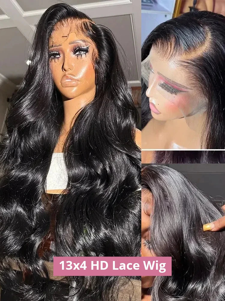 32-38 Inch HD Body Wave Lace Front Wig | Glueless Human Hair