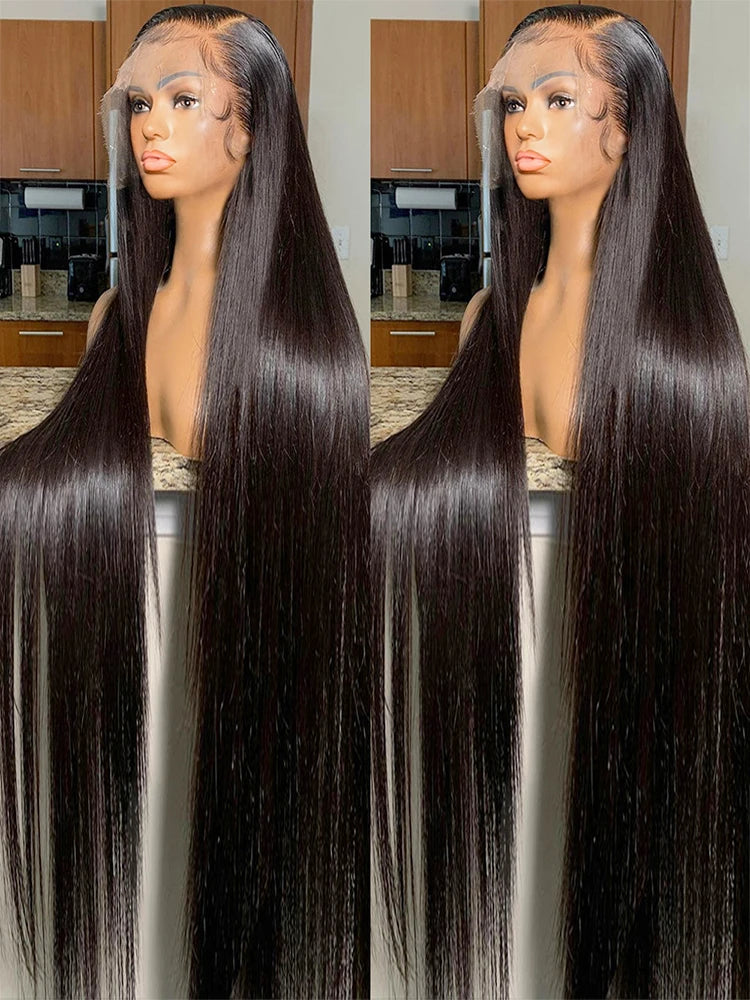 Straight Lace Front Human Hair Wigs with Natural Hairline