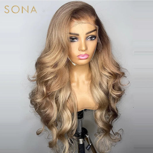 Ombre Honey Blonde 13x6 HD Lace Front Human Hair Wig | Self Love