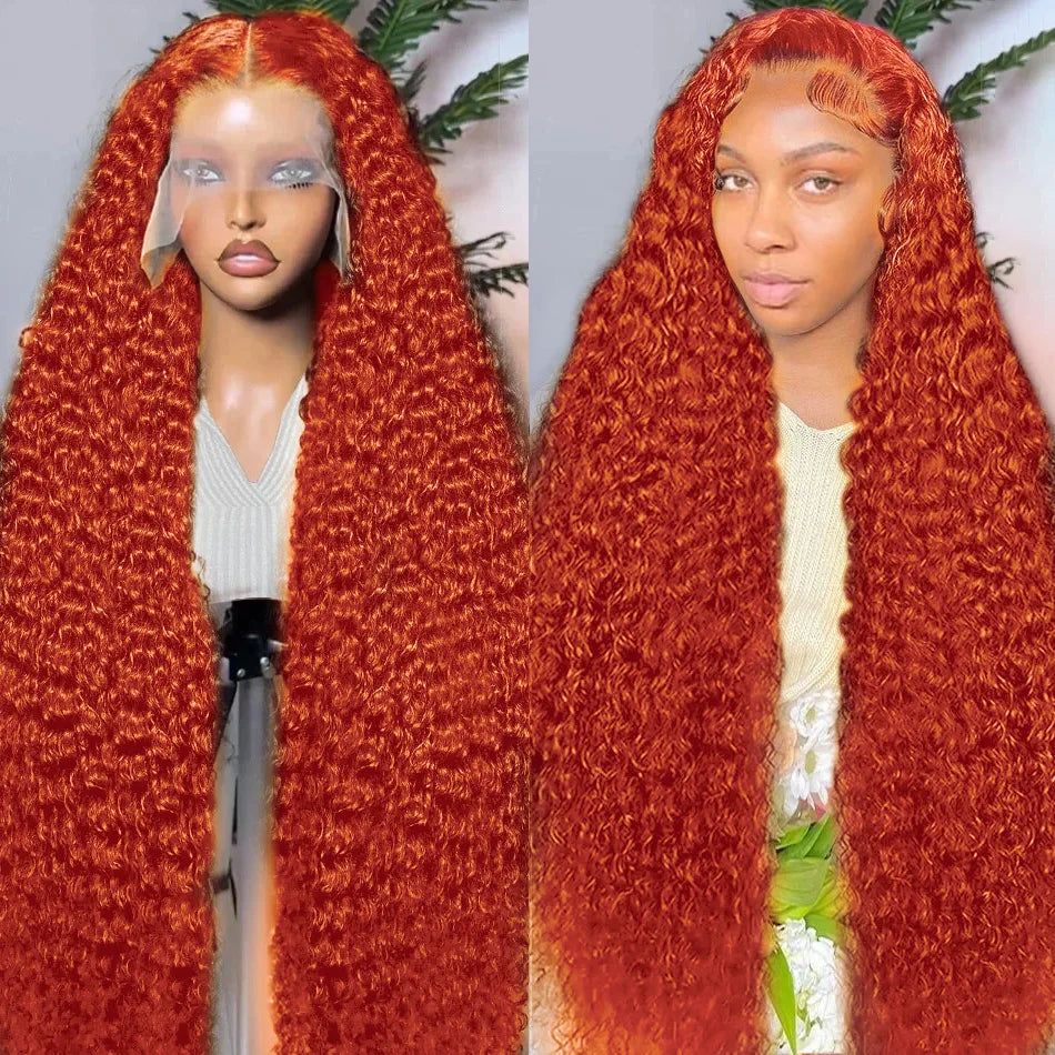 250 Density 30-40” Ginger Deep Wave Lace Front Wig | Self Love