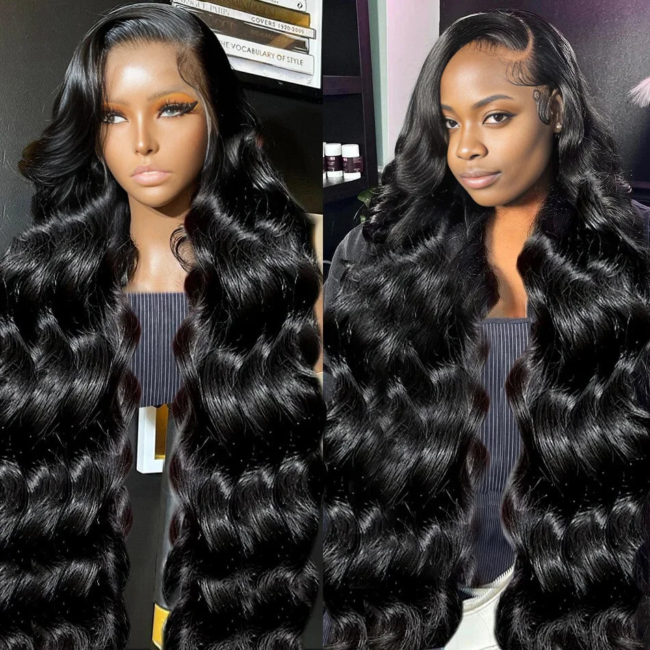 40” Body Wave Human Hair Wig, 180% Density, 13x6 HD Lace Front