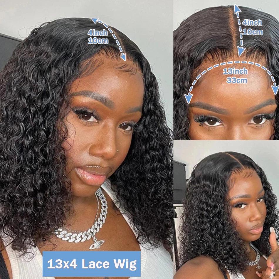 Curly Human Hair Bob Wig - Pre-Plucked, Lace Front | Self Love