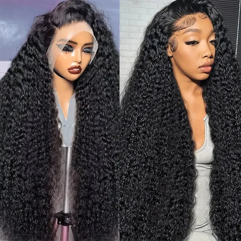 Luxurious Natural Virgin Human Hair Lace Front Wig, 180%/200% Density