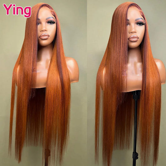 Ginger Orange 12A Remy Lace Front Wig – Silky, Natural, Durable