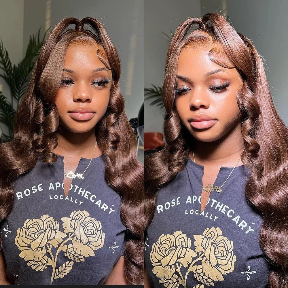 Natural Virgin Remy Lace Front Human Hair Wigs, 10-32 Inch