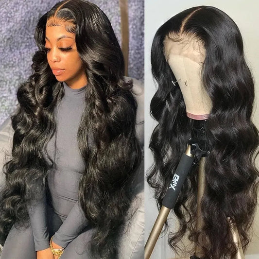 HD Transparent Body Wave Lace Front Wig, 200% Density