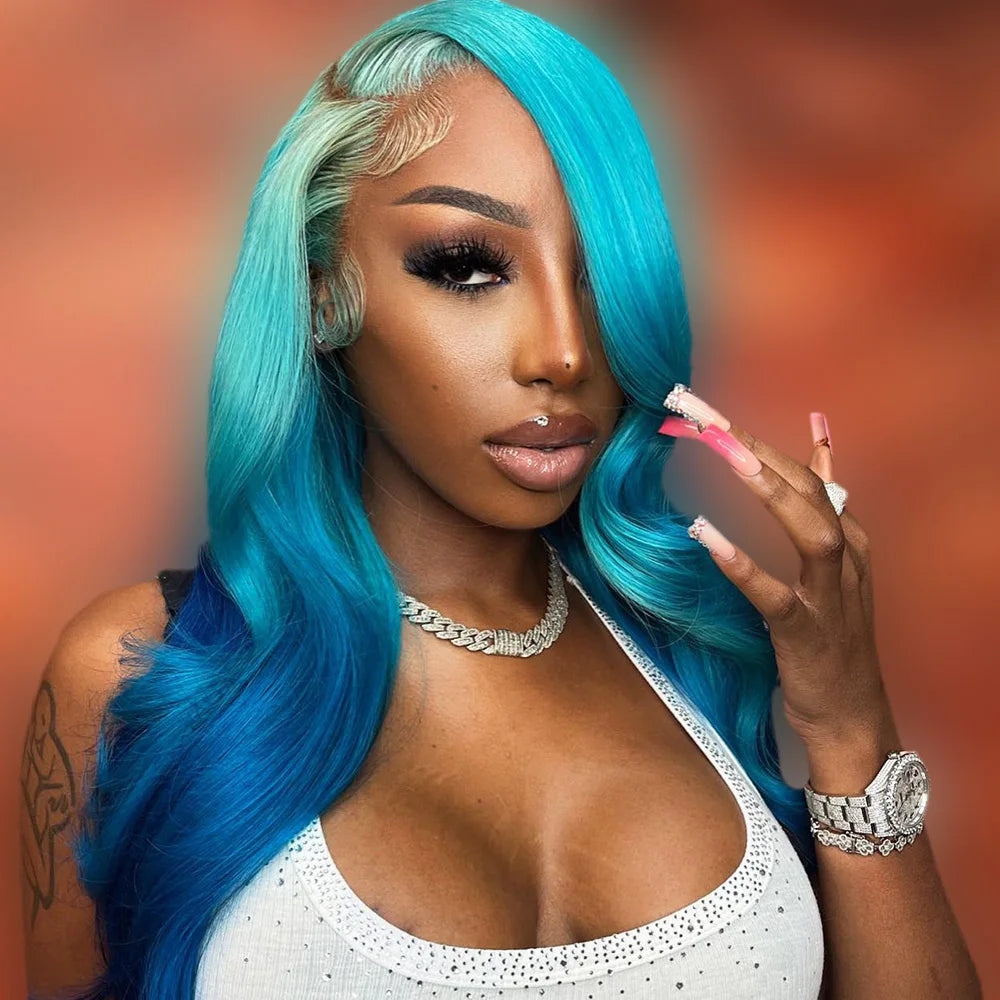 Blue 613 HD Lace Frontal Wig - Brazilian Remy Human Hair