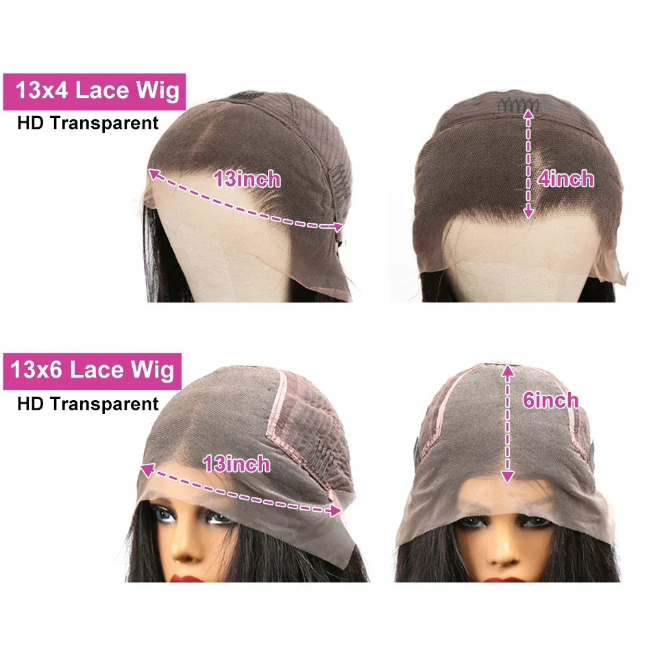 Ombre Body Wave 13x4 Lace Front Wig – HD Transparent Human Hair