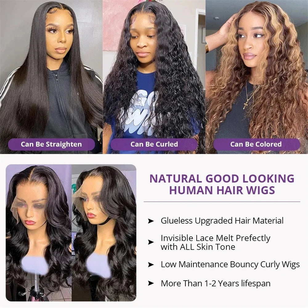 Natural Virgin Remy 13x4/13x6 Lace Front Human Hair Wig