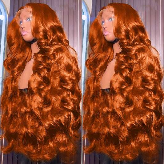 Ginger Orange 30" Body Wave Wig | 13x6 Lace Front | Self Love