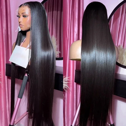 Self Love: 40-50" HD Bone Straight Human Hair Wig, Glueless