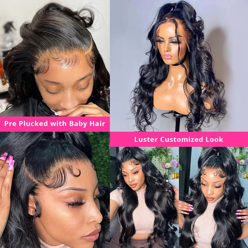 40-Inch Glueless Brazilian Wig | 250 Density HD Body Wave