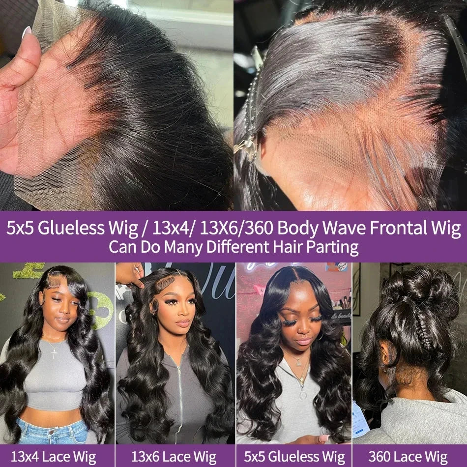 34'' Body Wave Lace Front Wig - Virgin Remy Human Hair