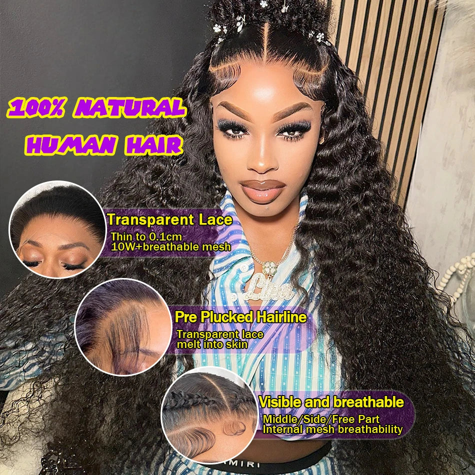 Loose Deep Wave 13x6 HD Lace Front Human Hair Wig-Comfortable