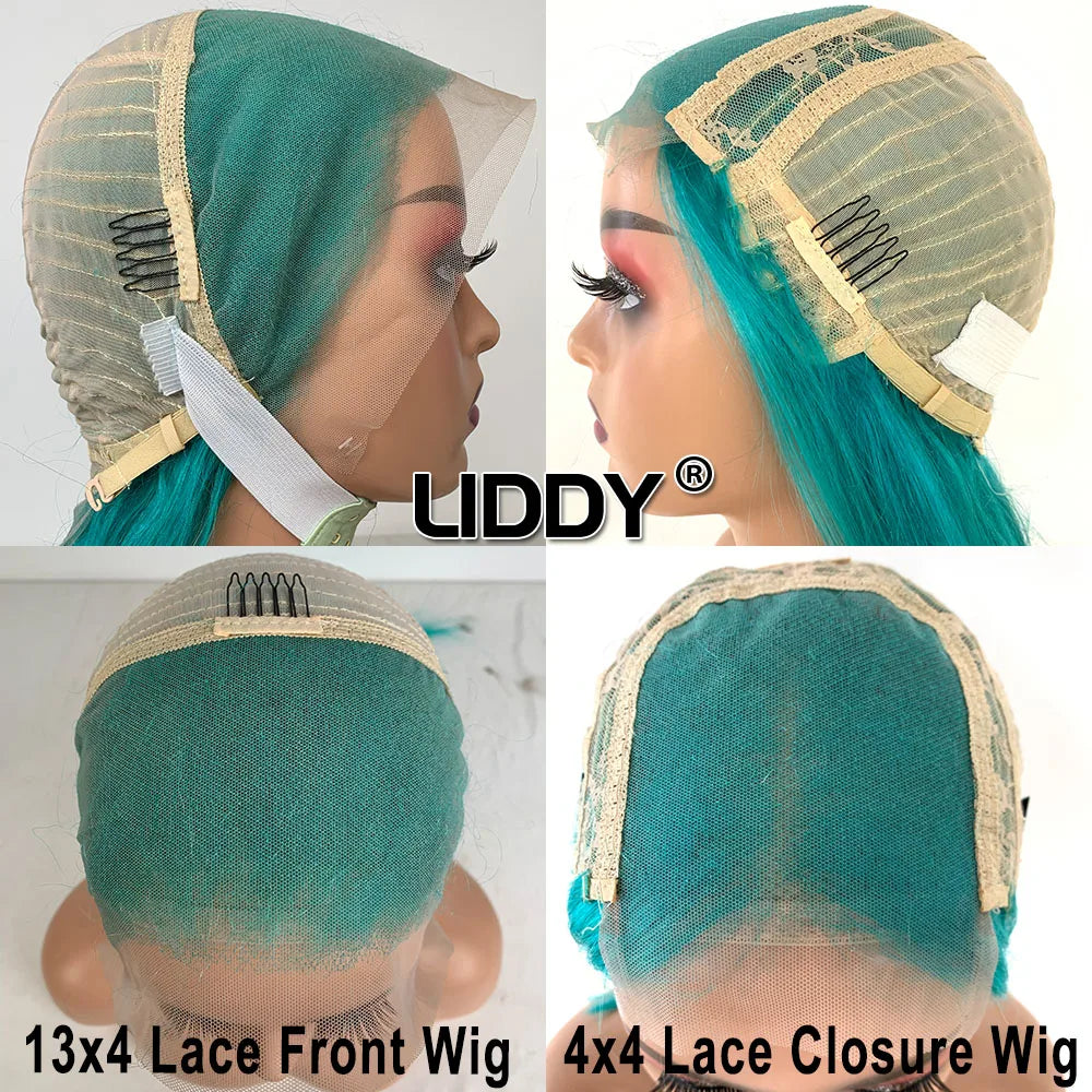 Green 13x4 HD Lace Front Wig - Durable, Virgin Human Hair