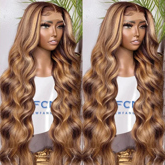 Ombre Body Wave 13x4 Lace Front Wig – HD Human Hair Brazilian