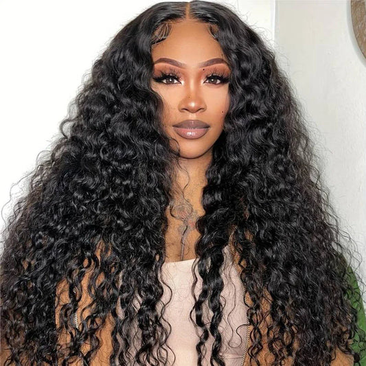 Natural Virgin Remy HD Lace Front Deep Curly Human Hair Wig 13x6