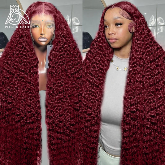 250 Density Burgundy 13x4 HD Lace Front Human Hair Wig 30-40