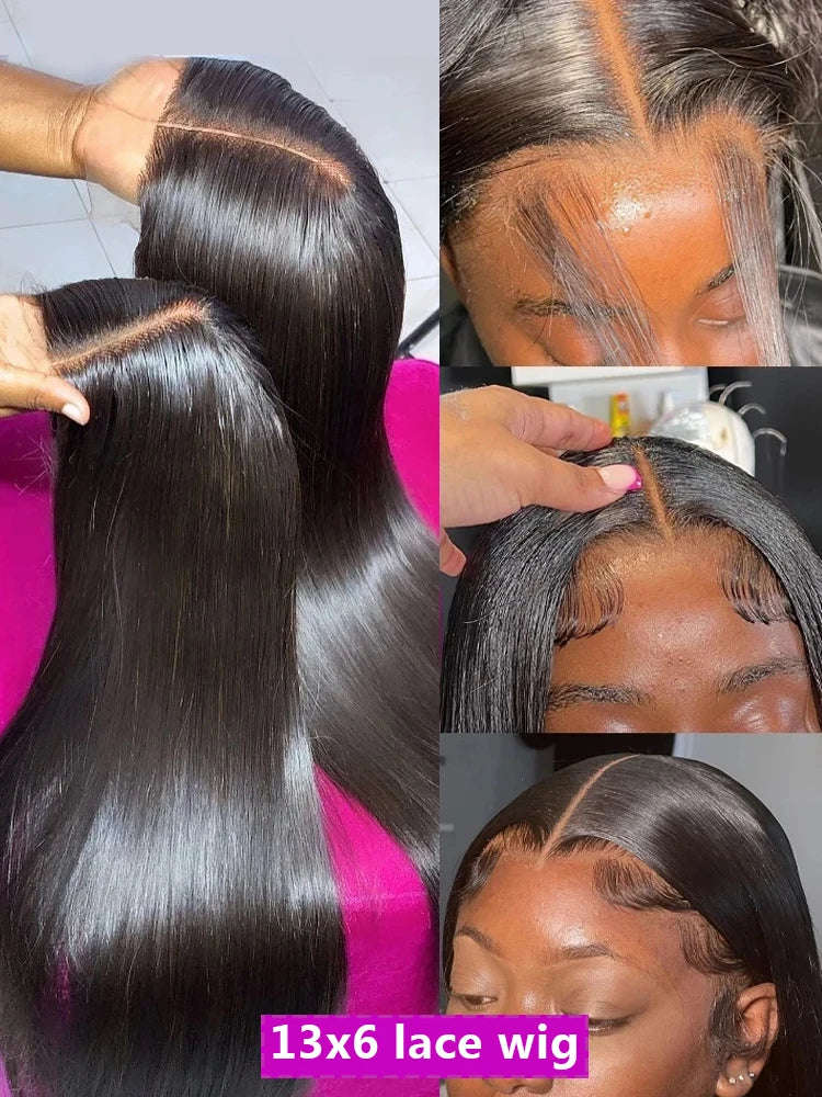 Self Love: 40-46" Bone Straight Brazilian HD Lace Front Wig