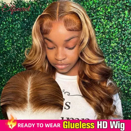 Ombre 13x4 HD Lace Front Wig – Honey Blonde Body Wave Human Hair