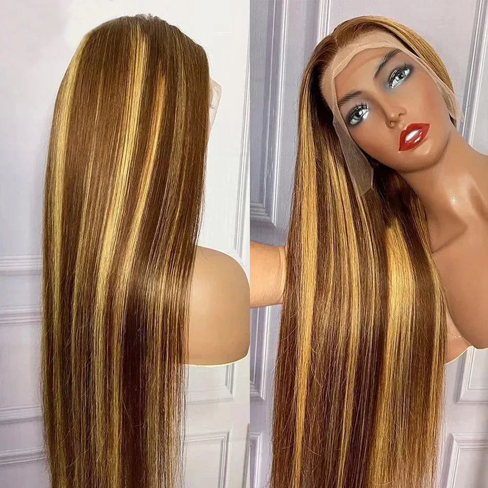 Natural Virgin Remy Human Hair Lace Front Wig - Silky, Durable & Luxurious