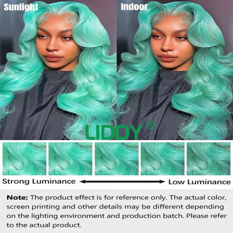 Green 13x4 HD Lace Front Wig - Durable, Virgin Human Hair