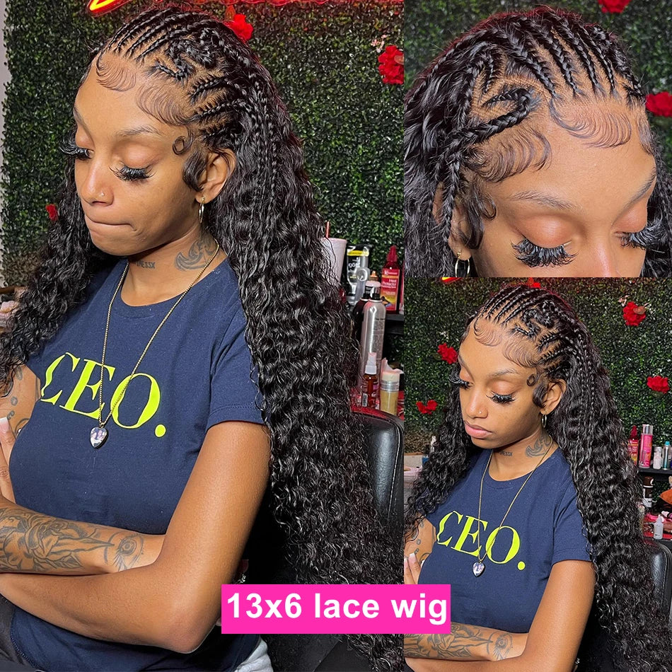 Luxurious Natural Virgin Human Hair Lace Front Wig, 180%/200% Density